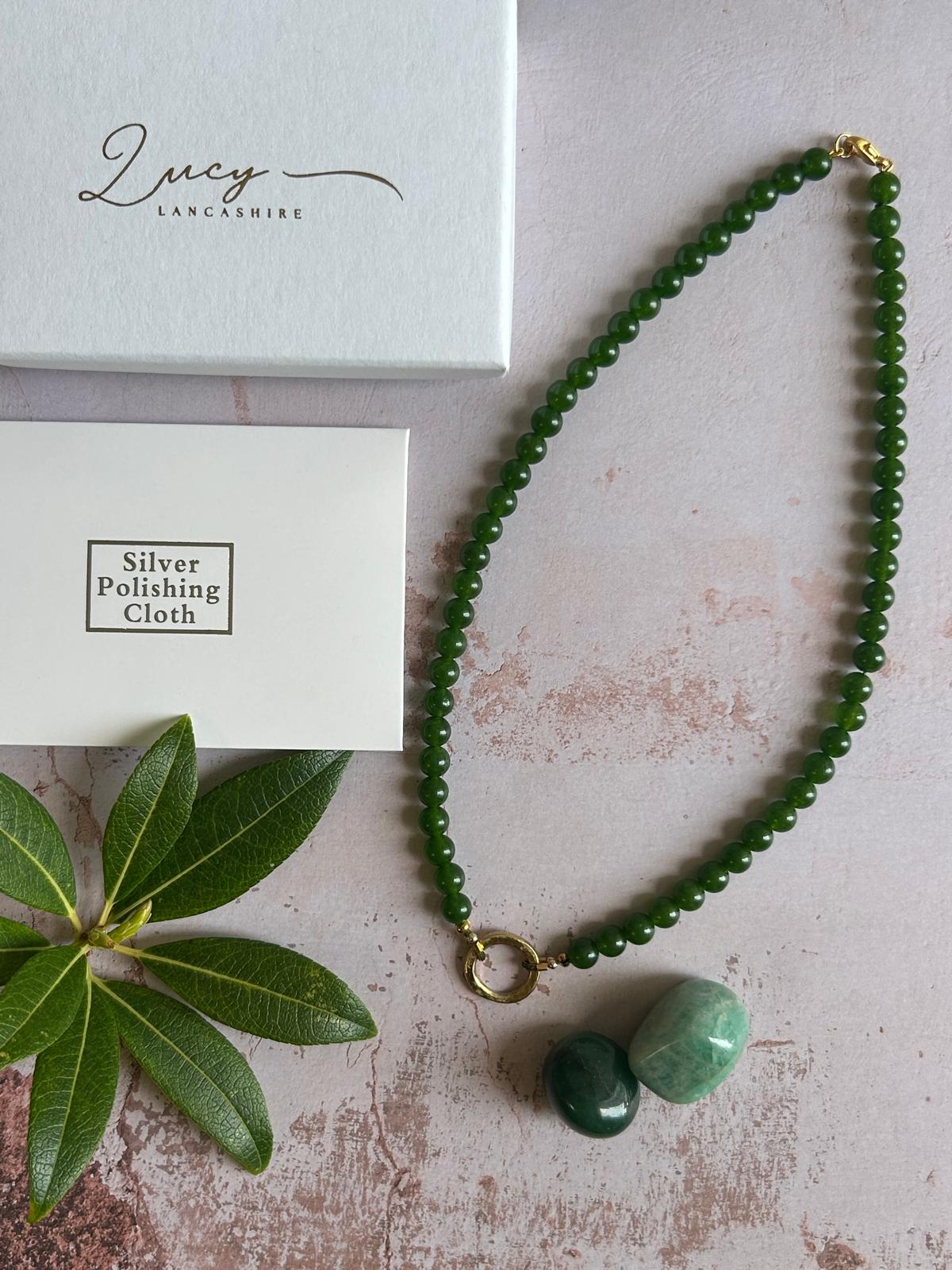 Jade Semi-Precious Gemstone Necklace.