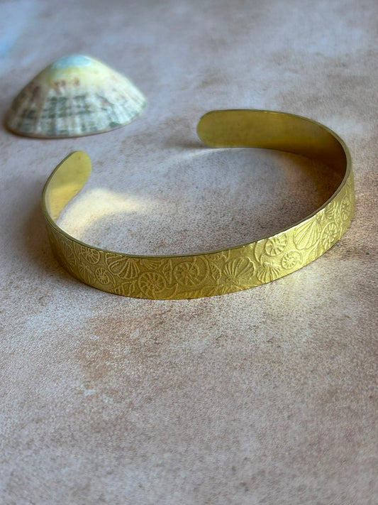 Brass Sea Shell Cuff