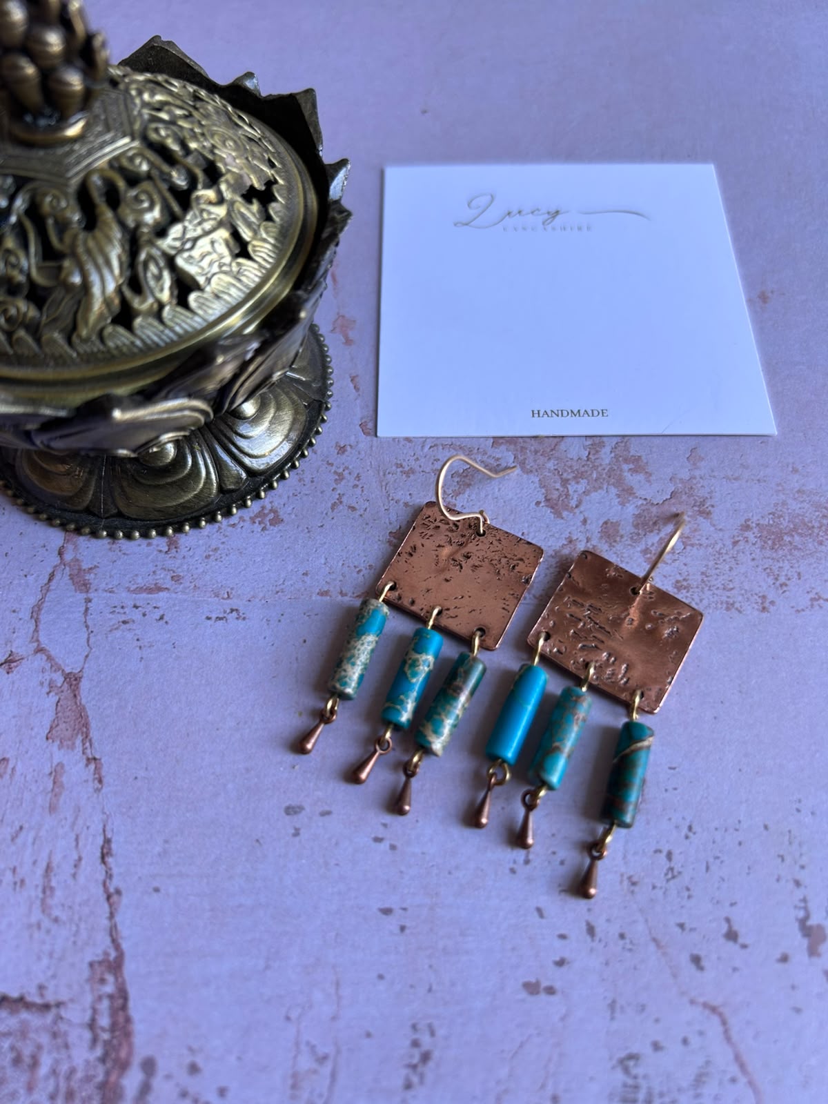 Turquoise drop earrings