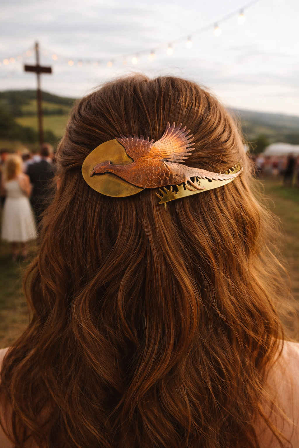 Pheasant Hair Pin